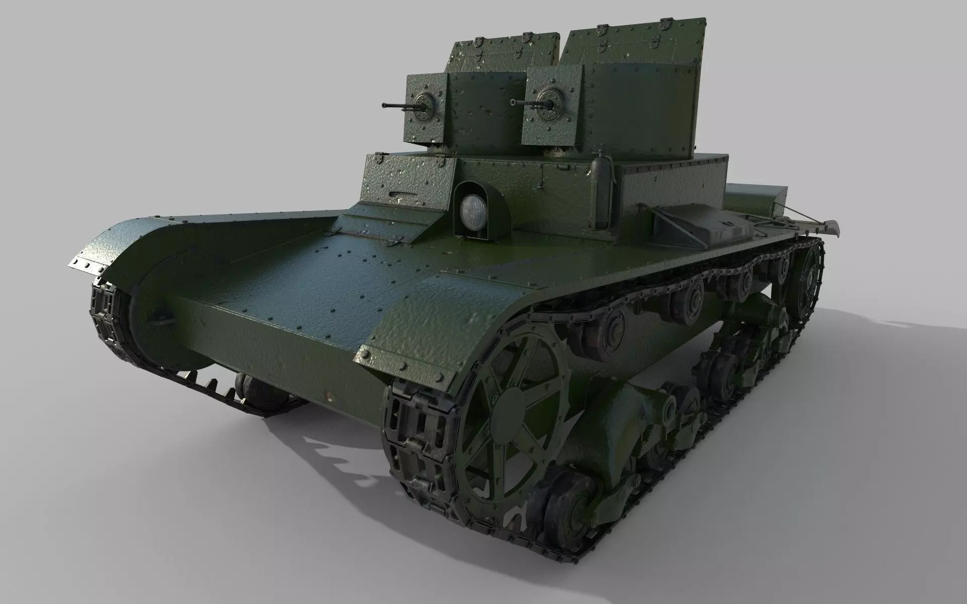 T-26 Two towers 3D model_0