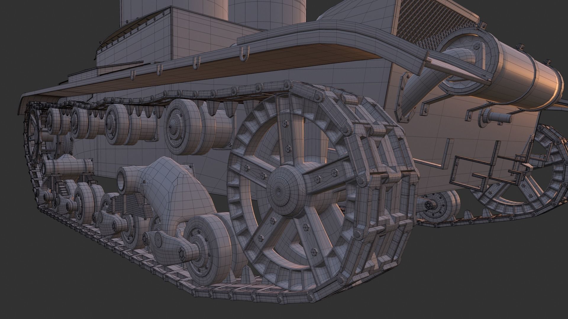 T-26 Two towers 3D model_27