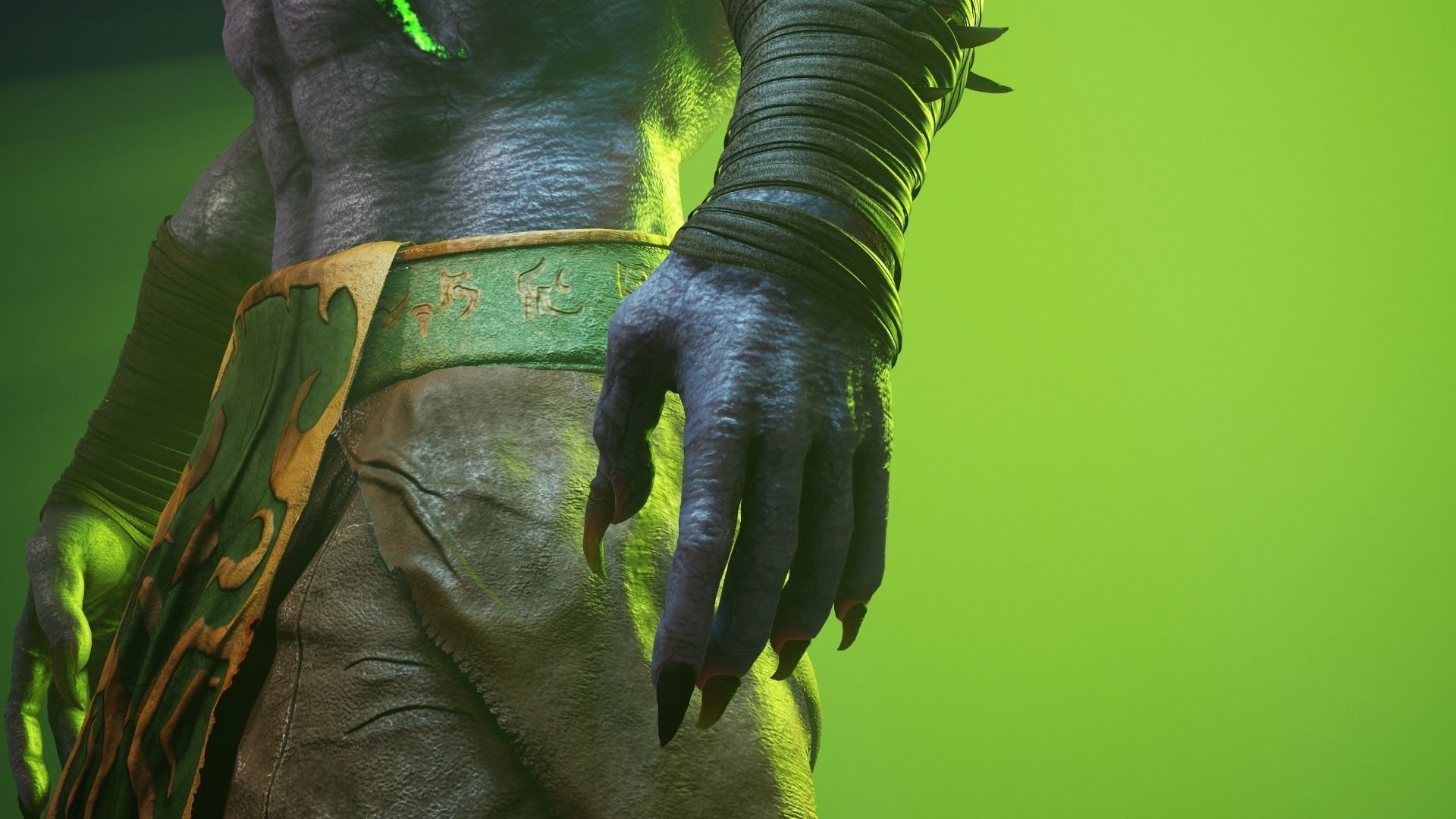 Illidan stormrage realistic Triple A quality Low-poly 3D model_2