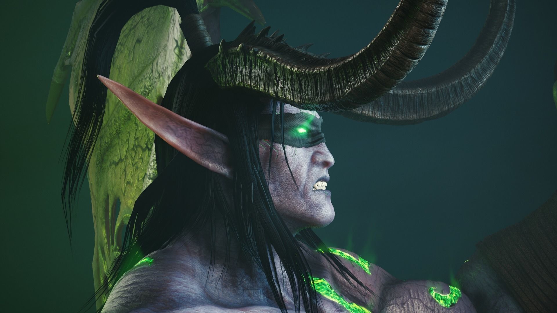 Illidan stormrage realistic Triple A quality Low-poly 3D model_4