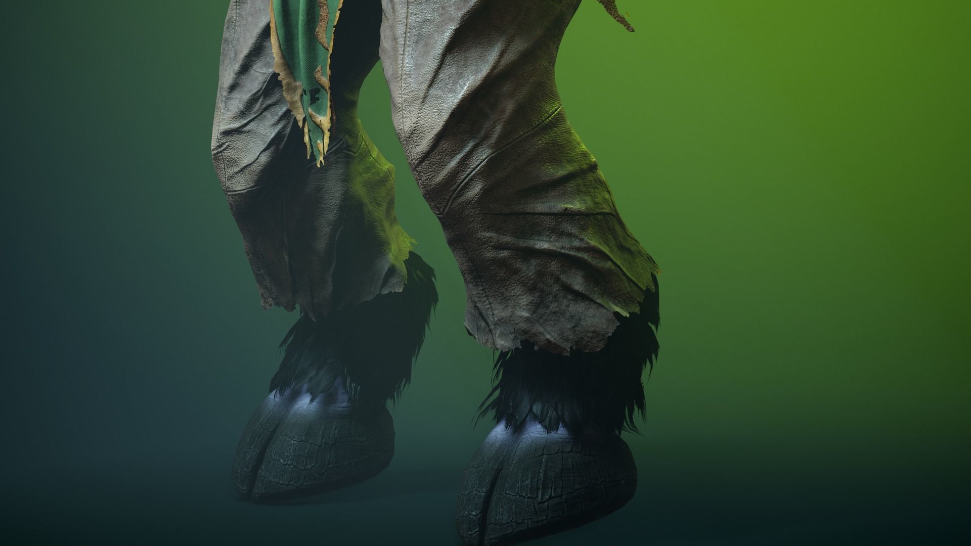 Illidan stormrage realistic Triple A quality Low-poly 3D model_3