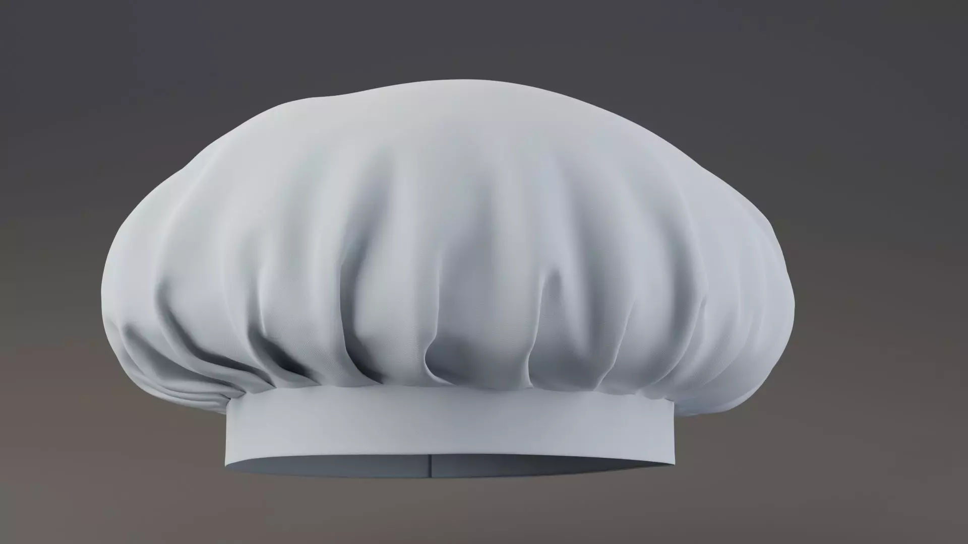 Chef hat 3D model_0