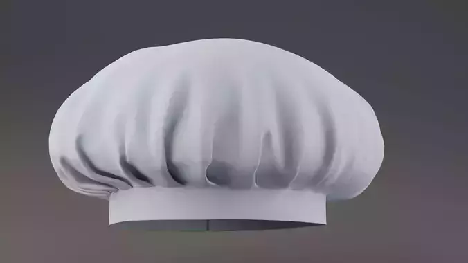 Chef hat 3D model