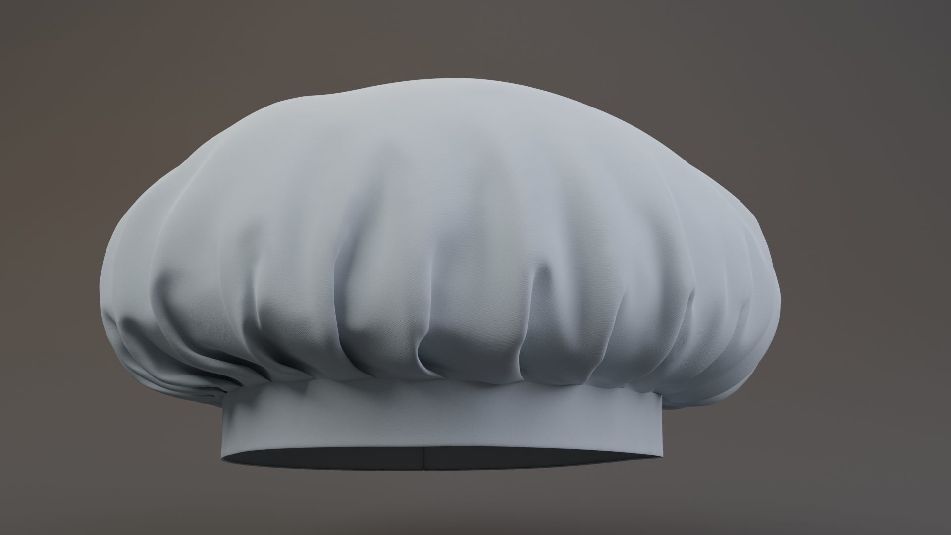 Chef hat 3D model_6
