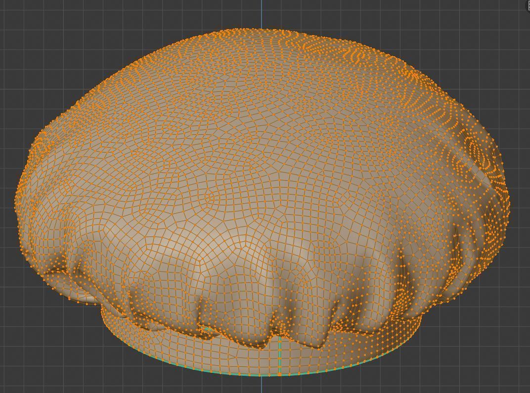 Chef hat 3D model_11