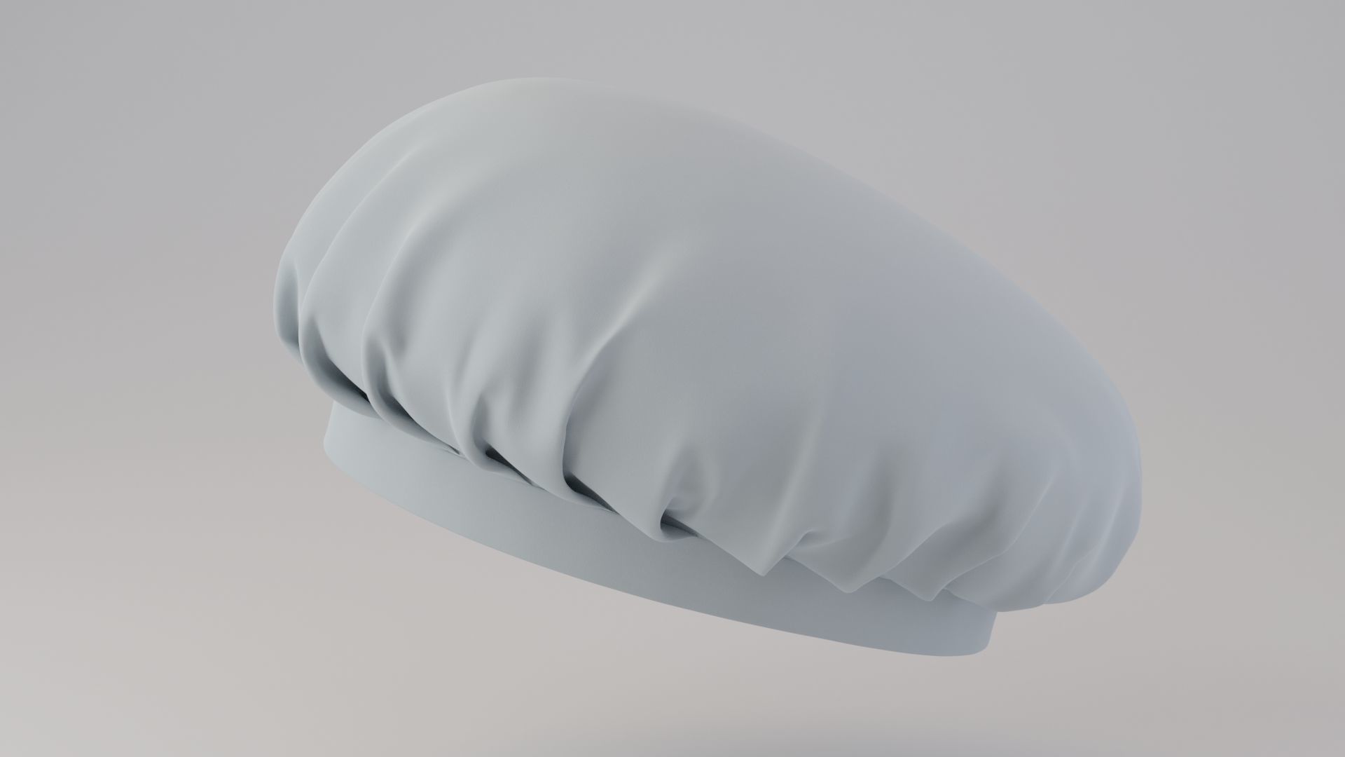 Chef hat 3D model_9