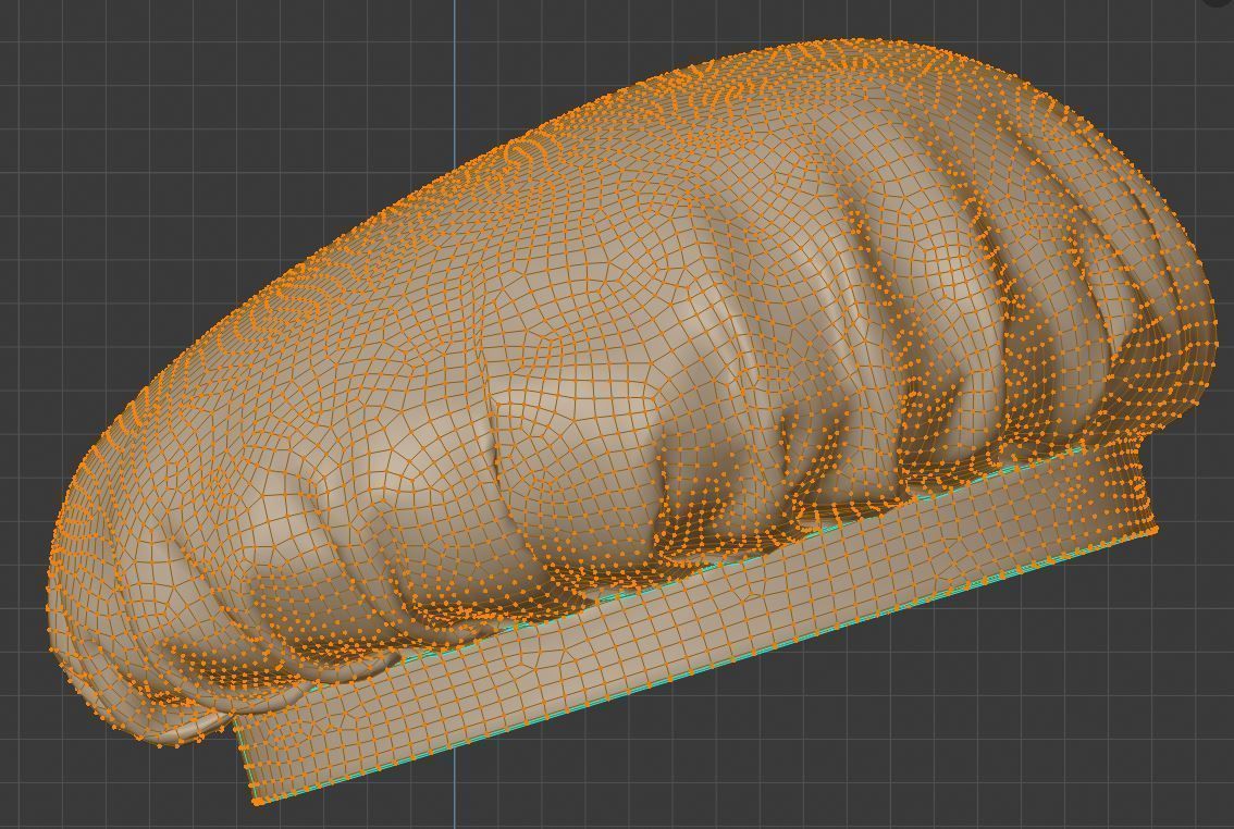 Chef hat 3D model_15