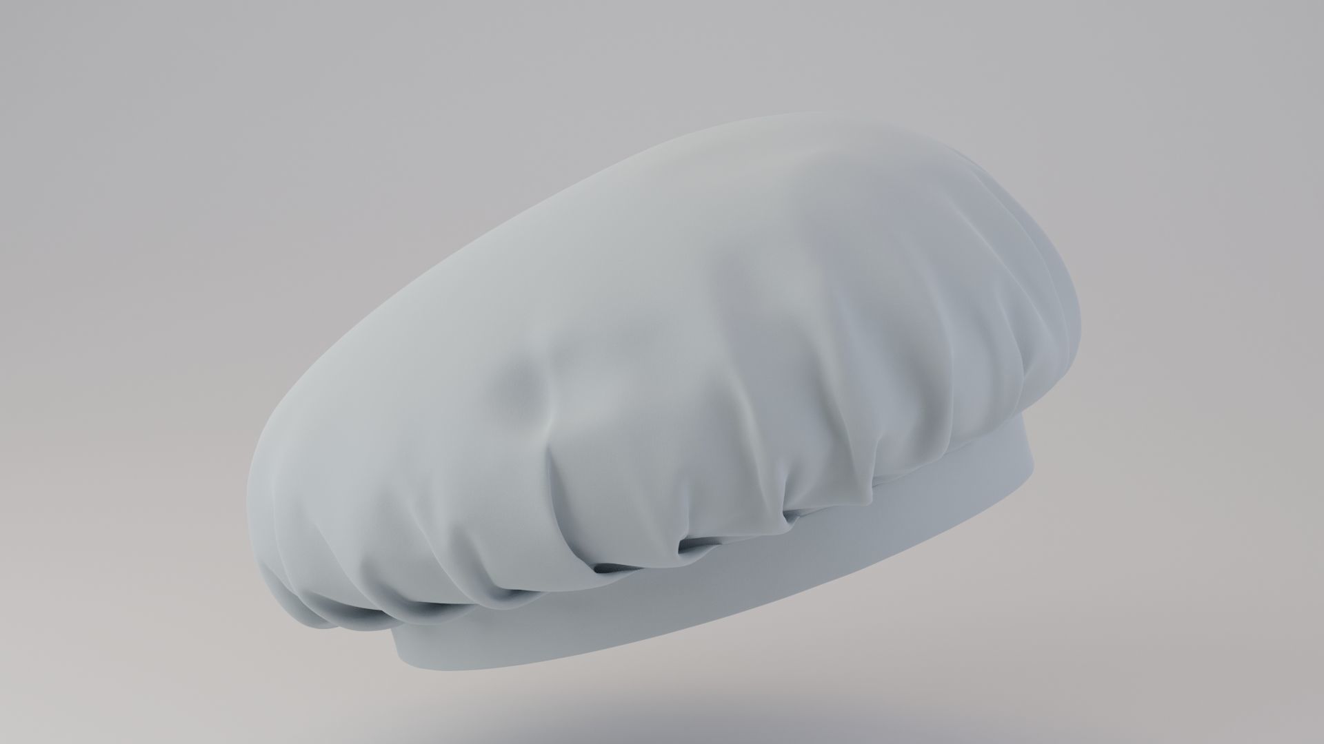 Chef hat 3D model_7