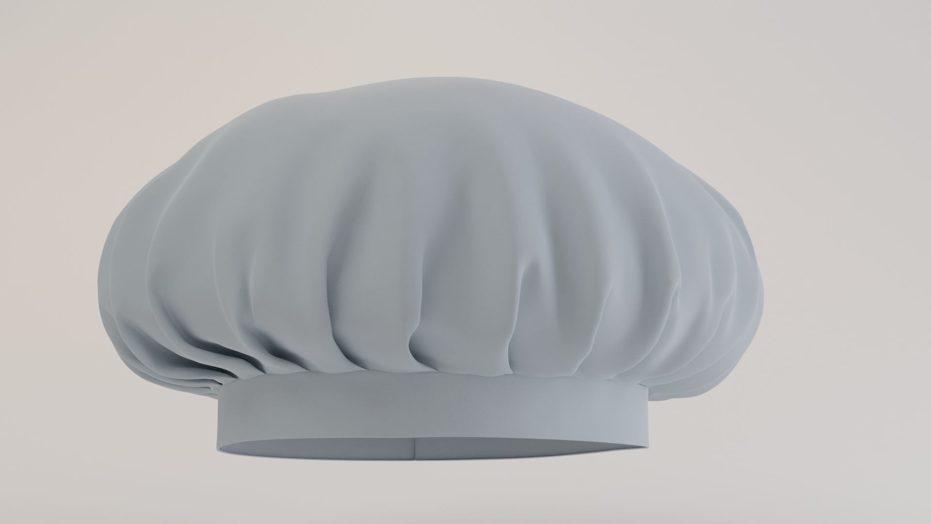 Chef hat 3D model_5