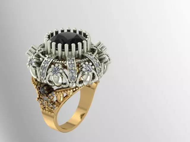 Ready to print jewelry Ring 3D print model