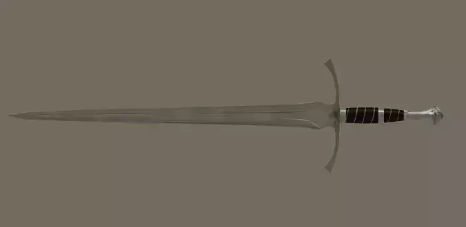 Sword of Aragorn Low-poly 3D model