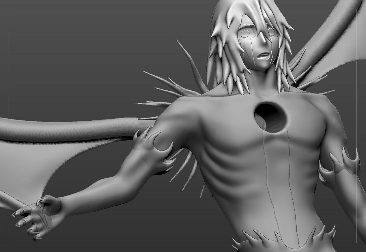 Ulquiorra resurection vs Ichigo Hollow Free 3D print model_6