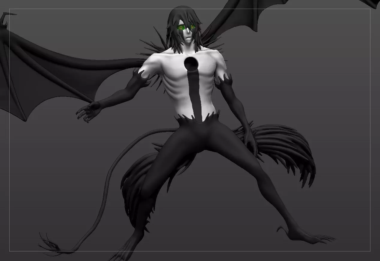 Ulquiorra resurection vs Ichigo Hollow Free 3D print model_0