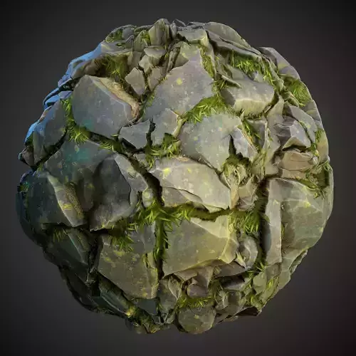 Grassy Rock Cliff Texture