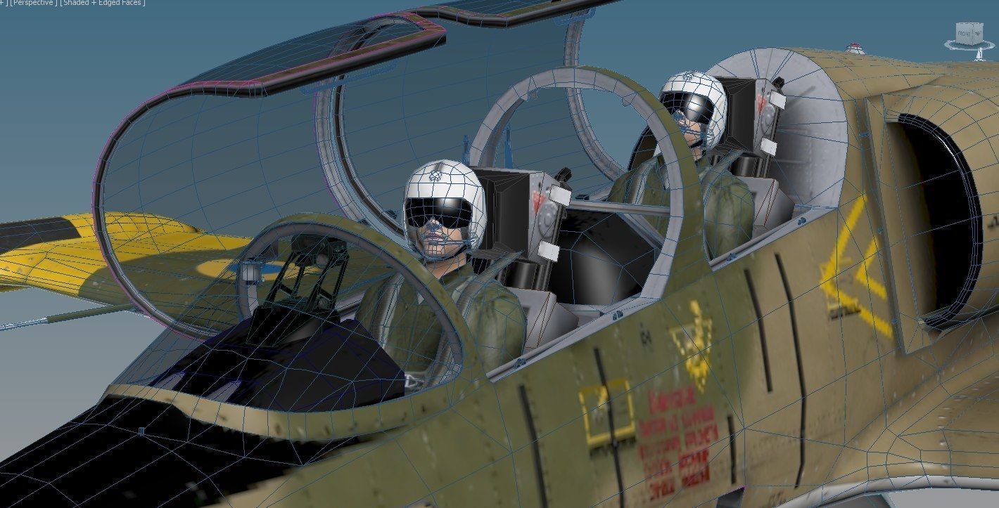 L39 Albatros Low-poly 3D model_7