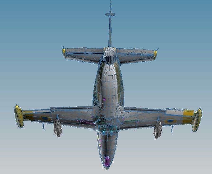 L39 Albatros Low-poly 3D model_6