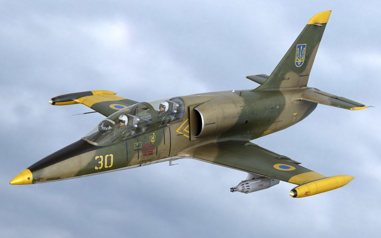 L39 Albatros Low-poly 3D model_2