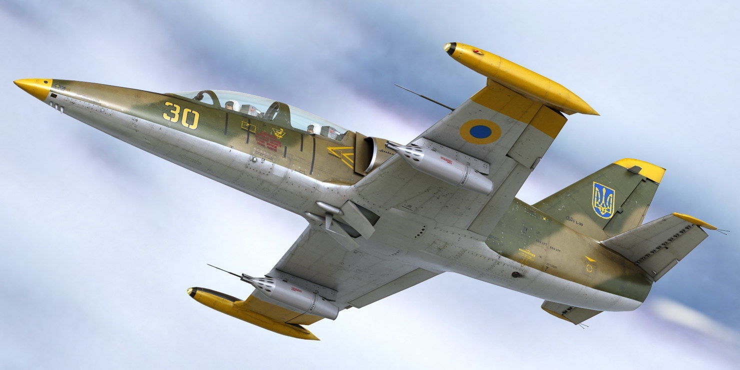 L39 Albatros Low-poly 3D model_1