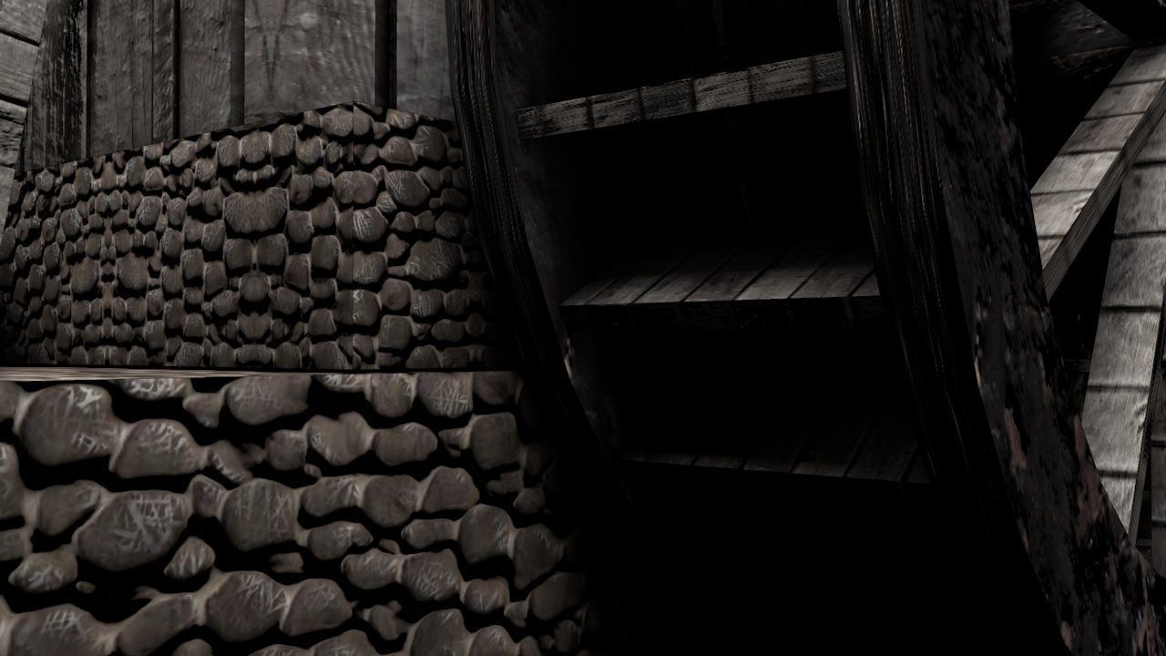 Old Mill House Low-poly 3D model_10