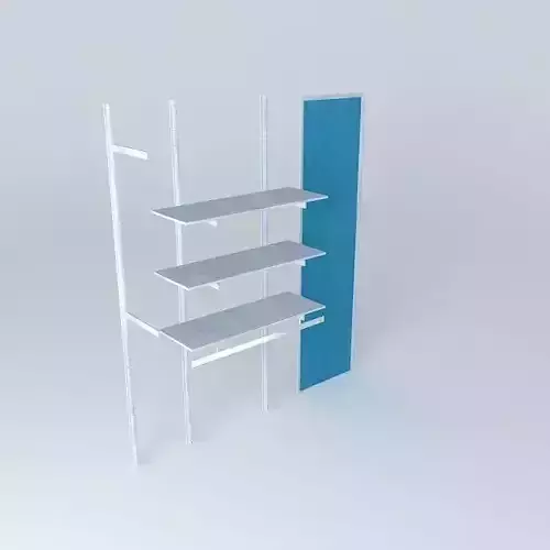 Shelf and mirror hangers clothing store