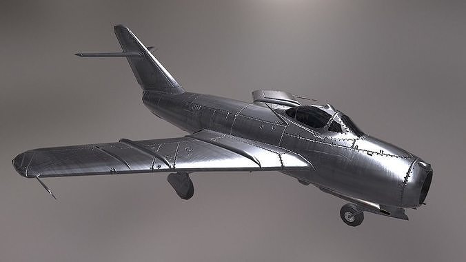 MiG 17 Low-poly 3D model