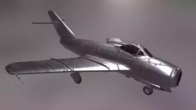 MiG 17 Low-poly 3D model