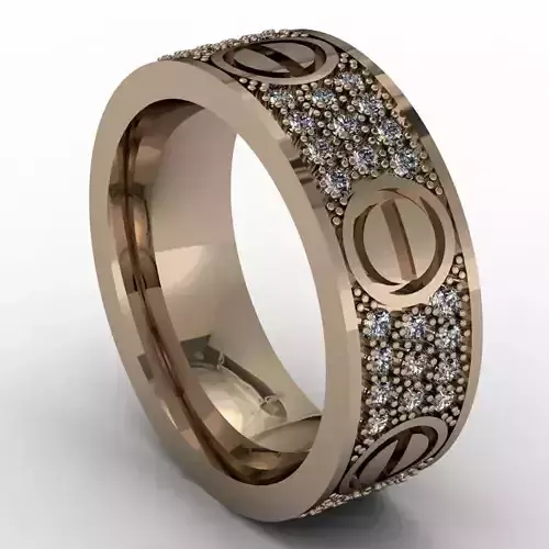 Fashion and beauty wedding band