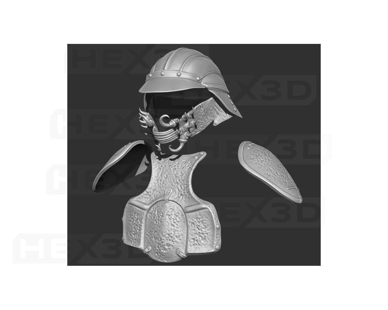 Lando Skiff Armor set - 3D Print 3D print model_1