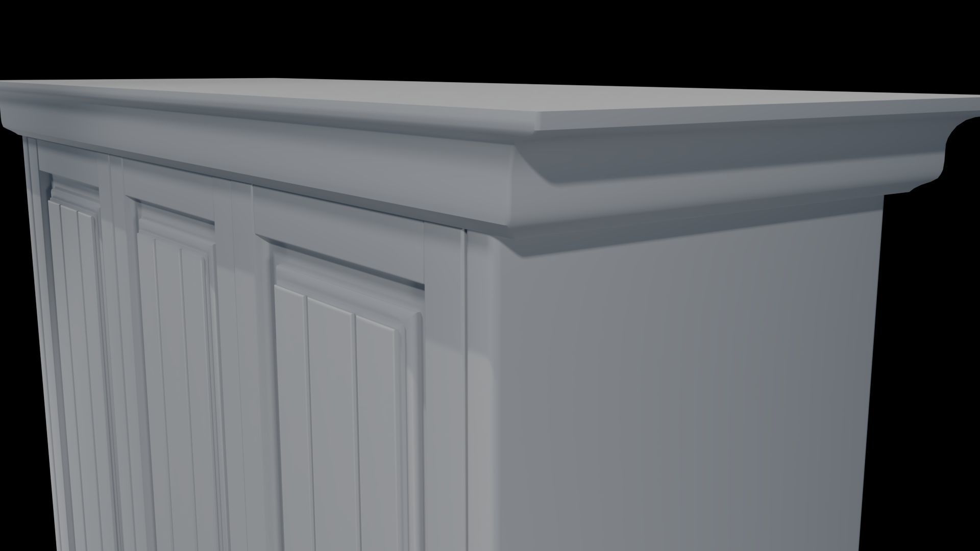 wardrobe wood 3D model_10