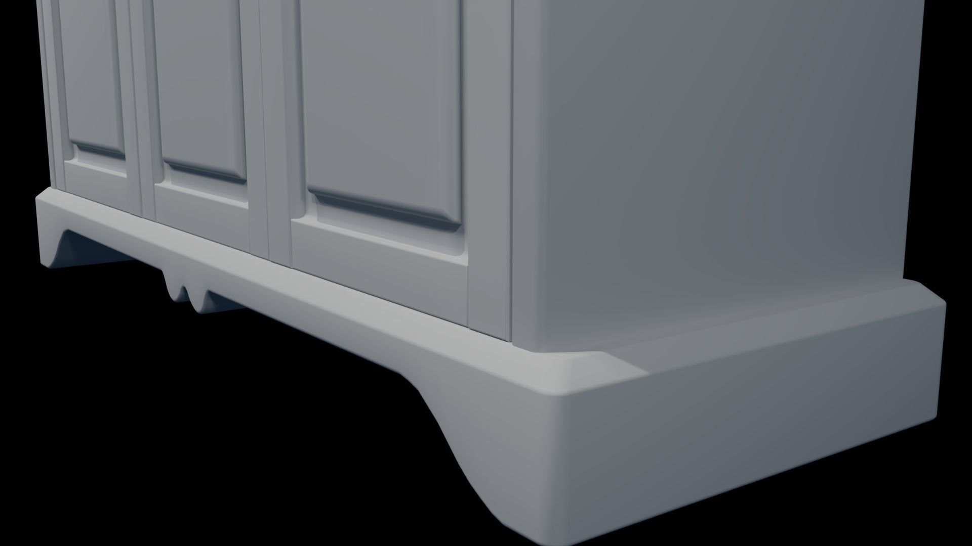 wardrobe wood 3D model_13