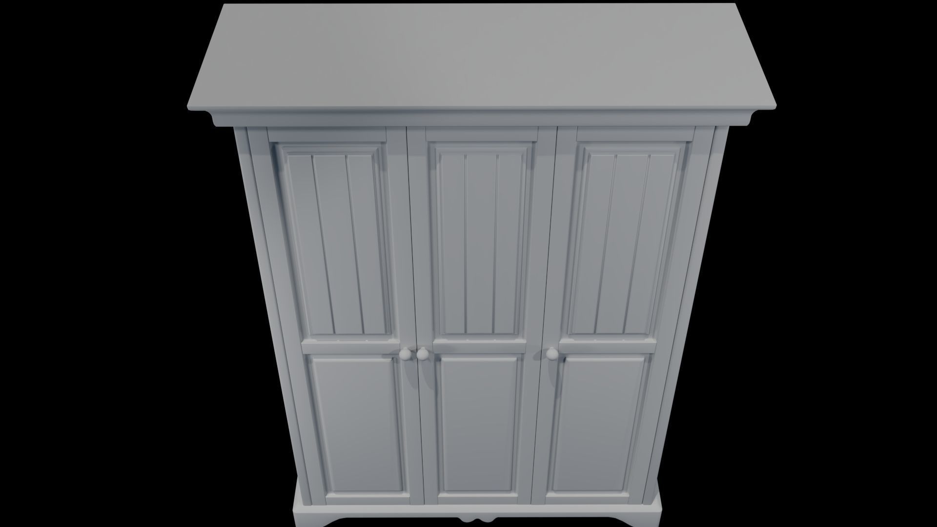 wardrobe wood 3D model_12