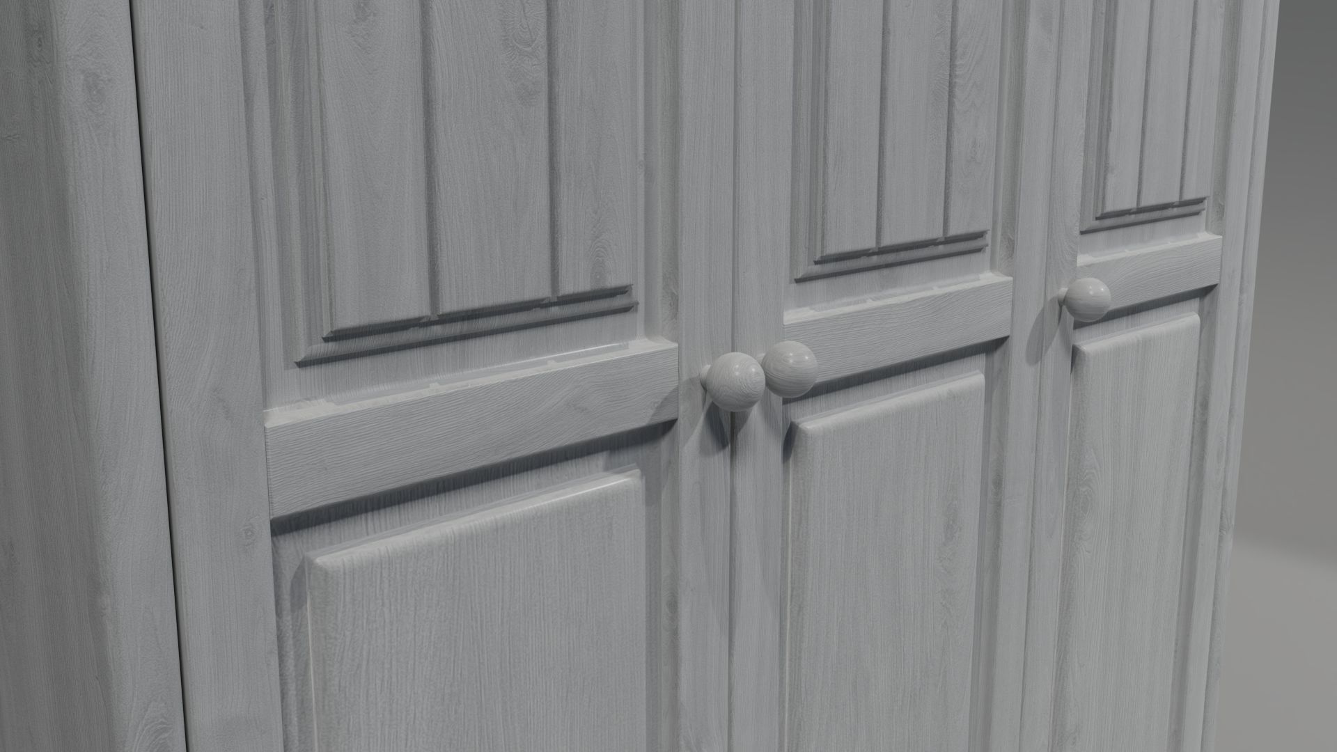 wardrobe wood 3D model_5