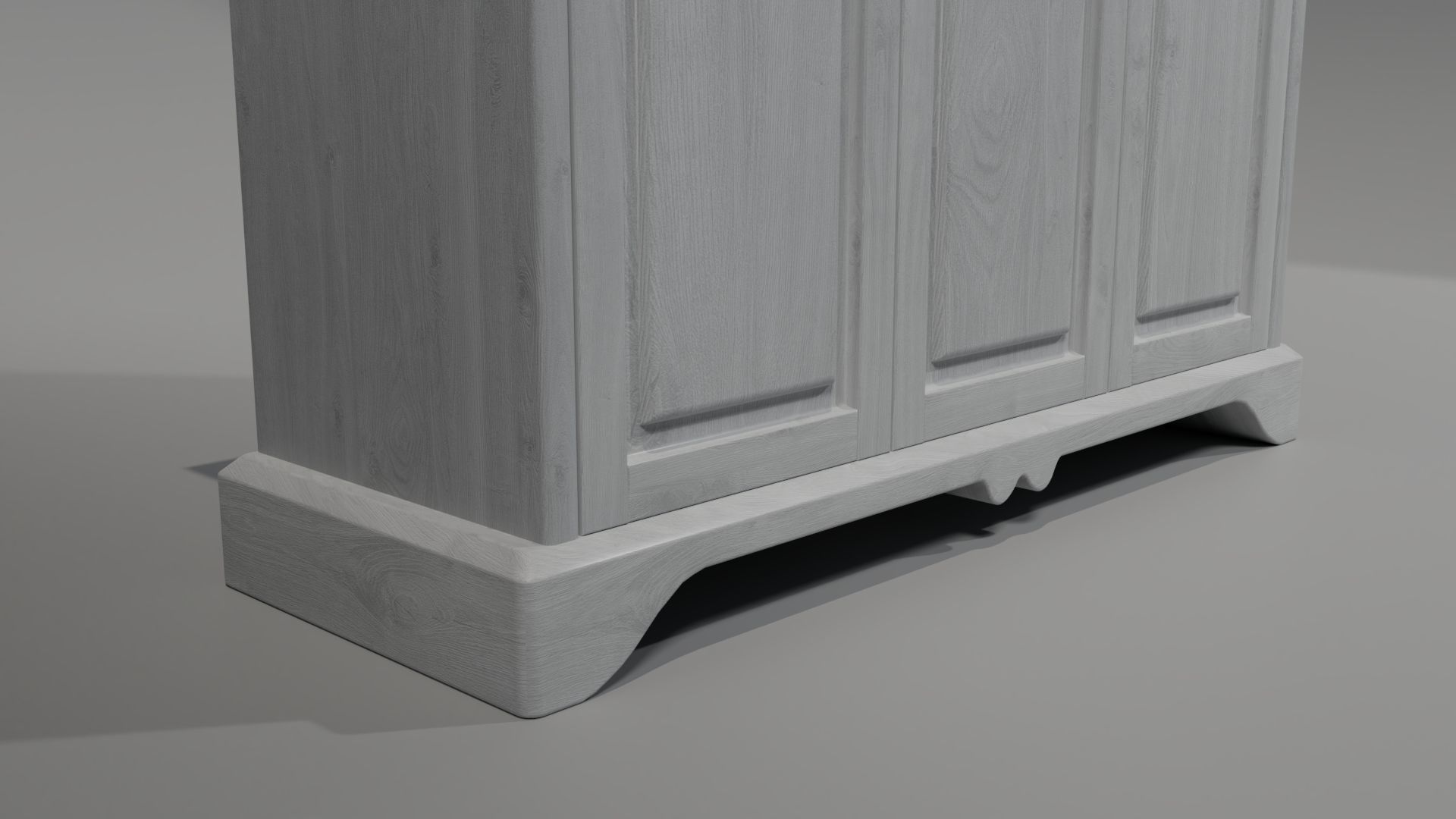 wardrobe wood 3D model_4