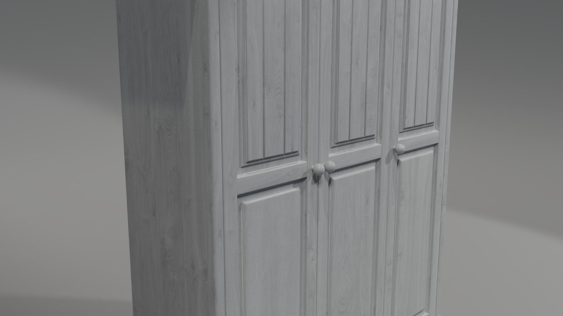 wardrobe wood 3D model_3