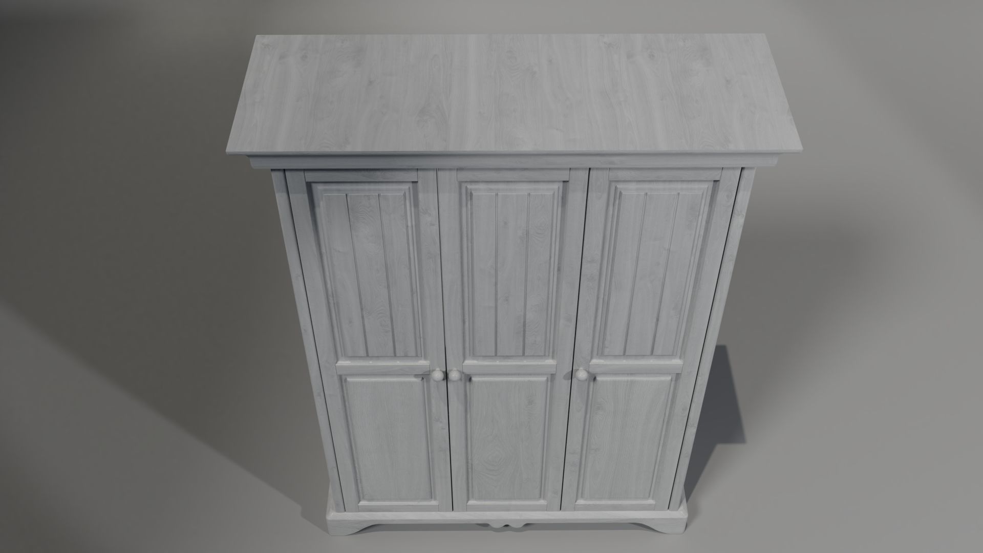 wardrobe wood 3D model_6