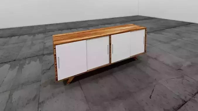 mueble guarda Low-poly 3D model
