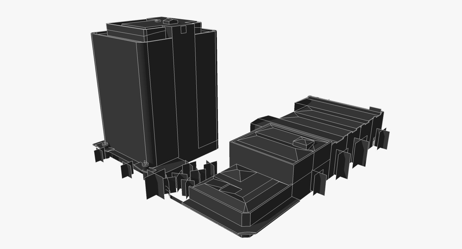 201 Charlotte Street Low-poly 3D model_1