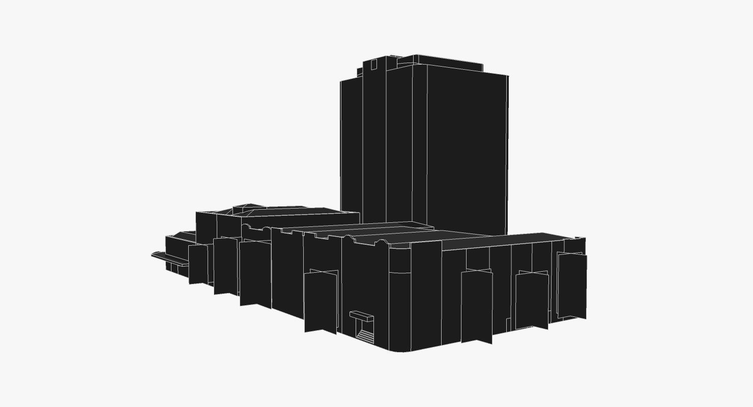 201 Charlotte Street Low-poly 3D model_7