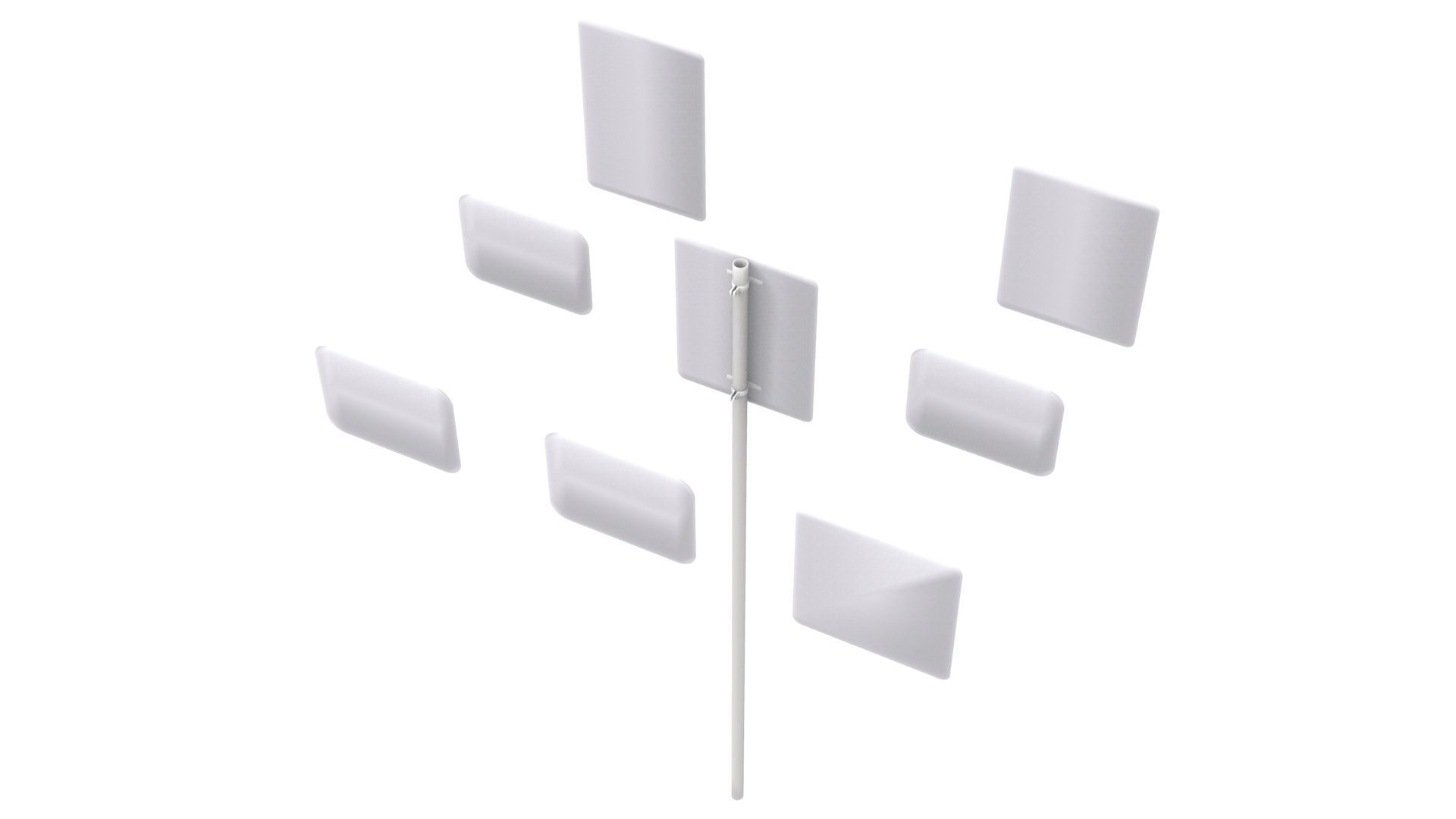 Road Sign US R8 Series Parking And Emergency Restrictions 3D model_22