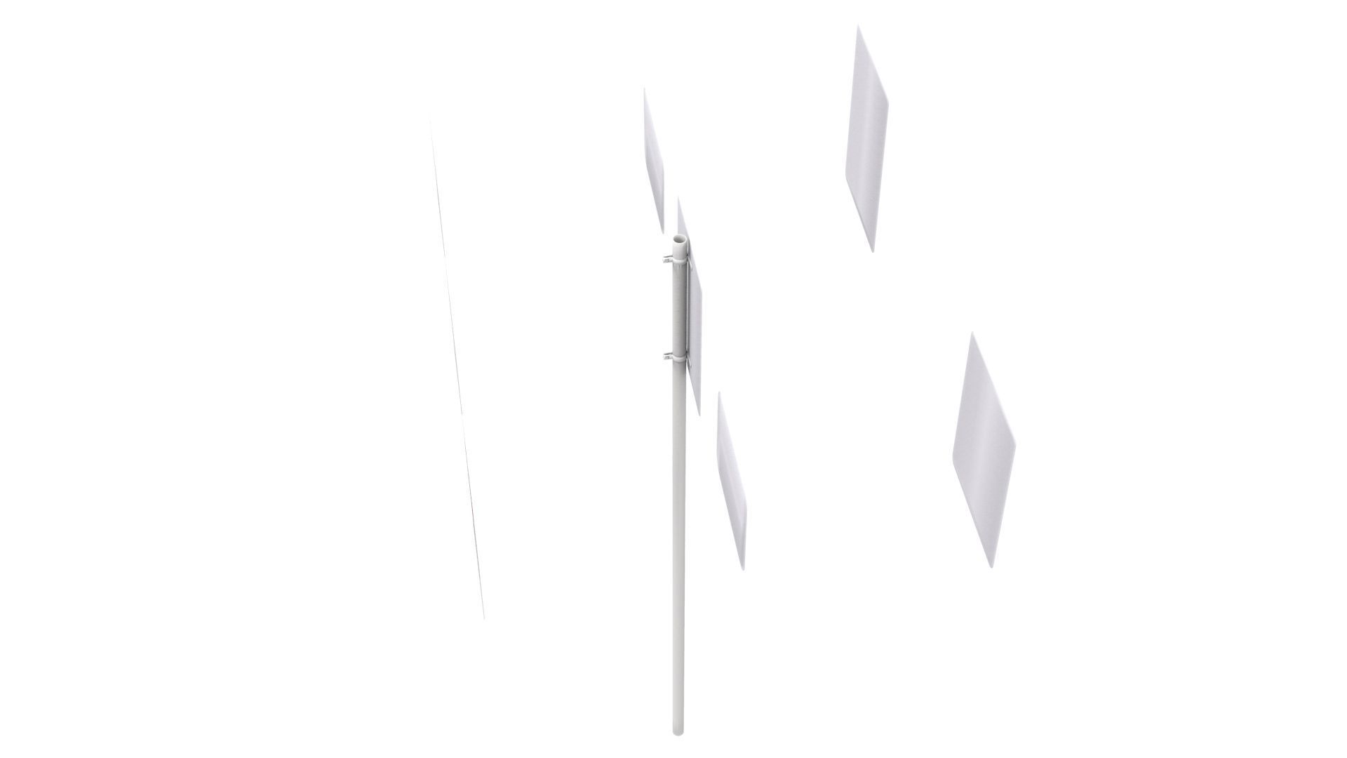 Road Sign US R8 Series Parking And Emergency Restrictions 3D model_29