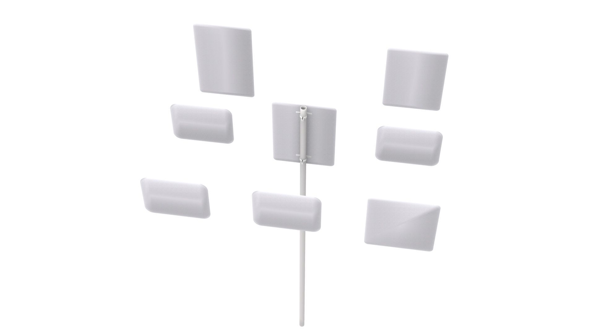 Road Sign US R8 Series Parking And Emergency Restrictions 3D model_20