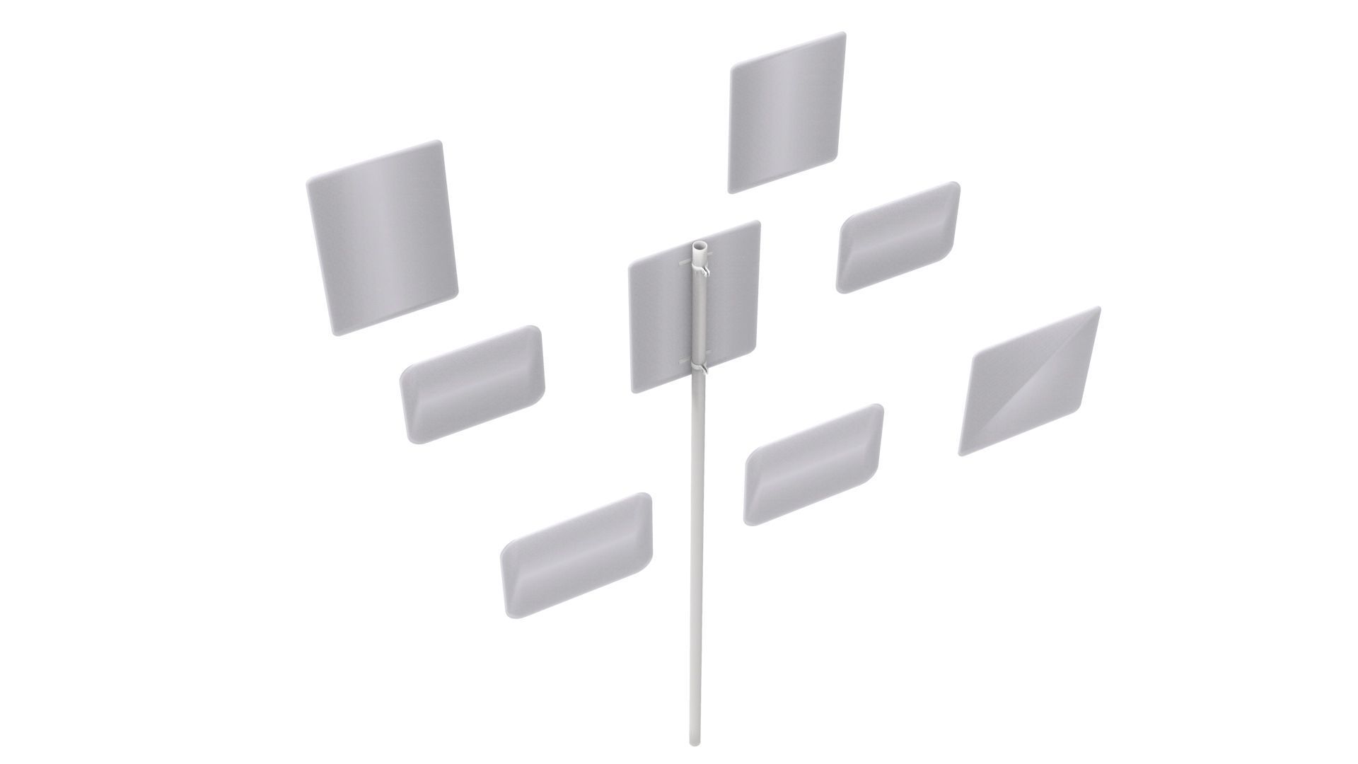 Road Sign US R8 Series Parking And Emergency Restrictions 3D model_16