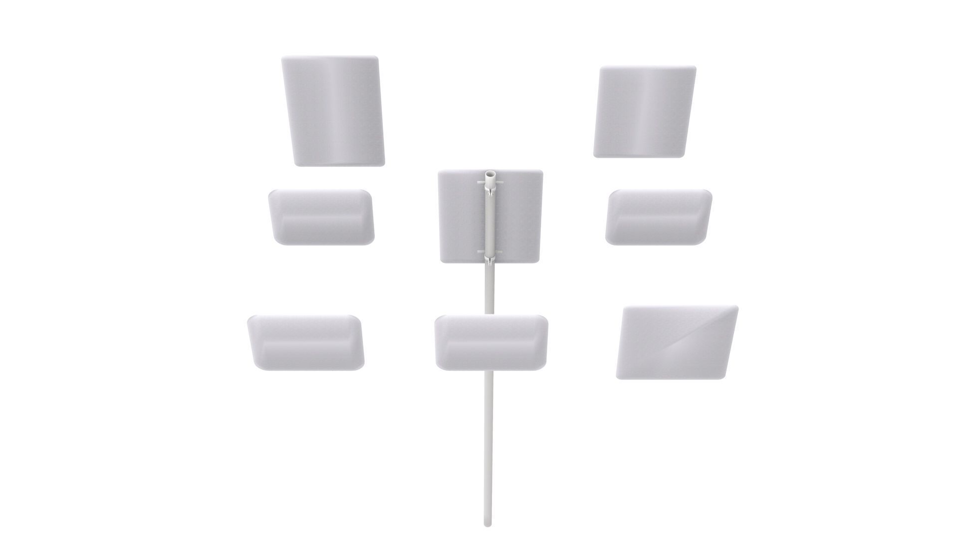 Road Sign US R8 Series Parking And Emergency Restrictions 3D model_19