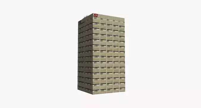 Queensland Rail Center Low-poly 3D model