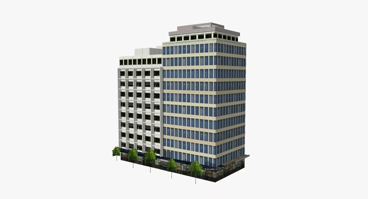 Concorde House Low-poly 3D model