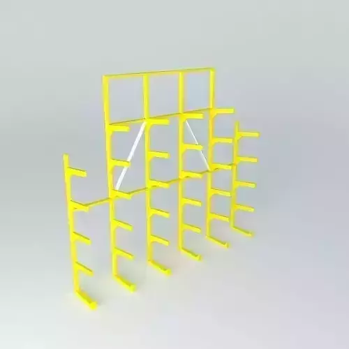 Cantilever shelving rack Free 3D model