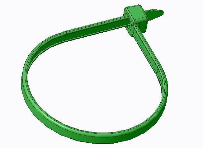 111-03210 Hellermann Cable Tie 3D print model_1