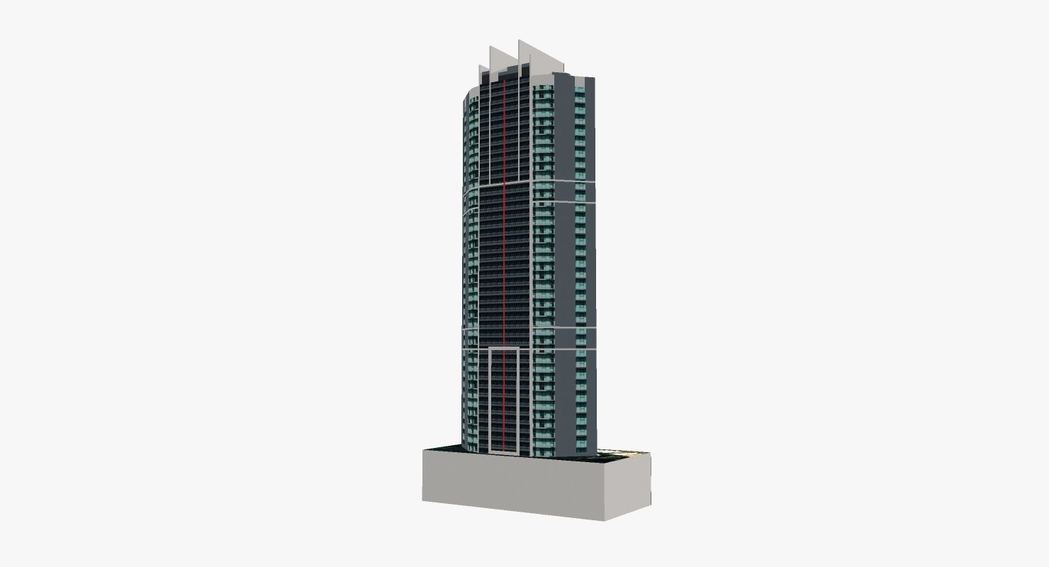 Felix Tower Low-poly 3D model_4