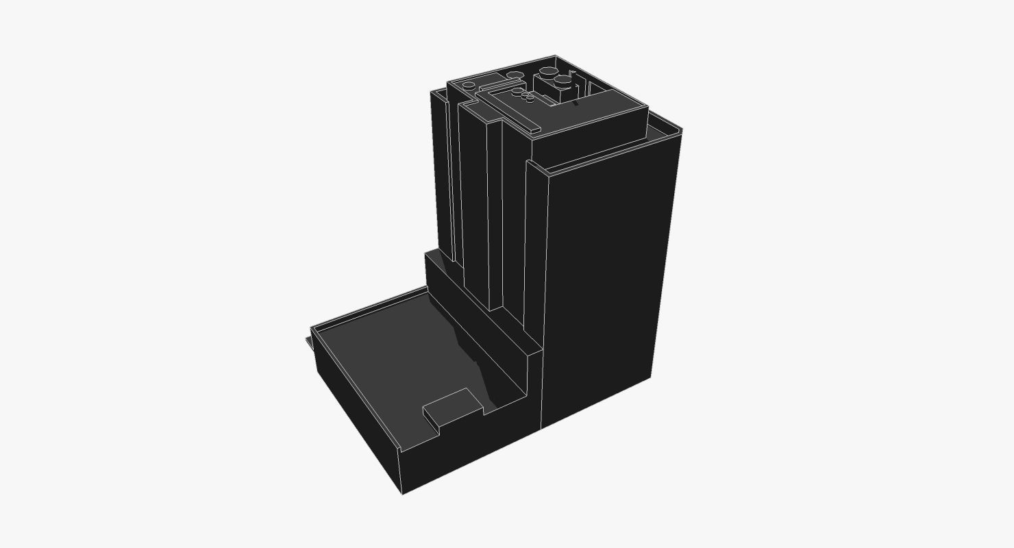 T Center tall building Low-poly 3D model_5