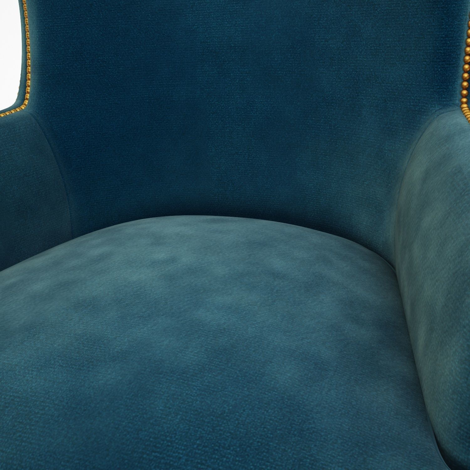 Classic chair Low-poly 3D model_4